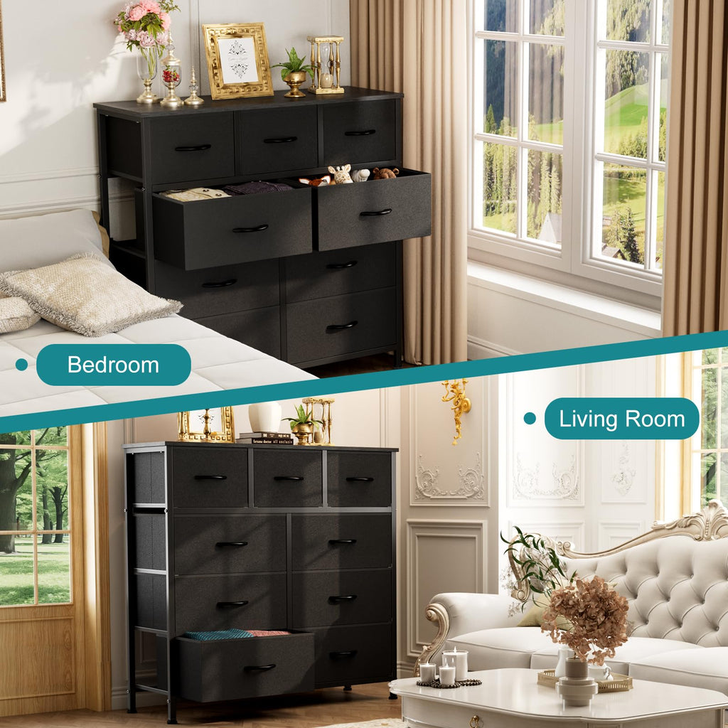 Black 9 Drawer Dresser Z212816