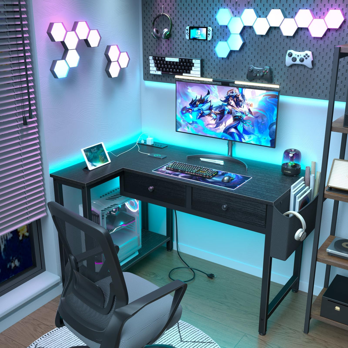 Black Corner Desk E89844