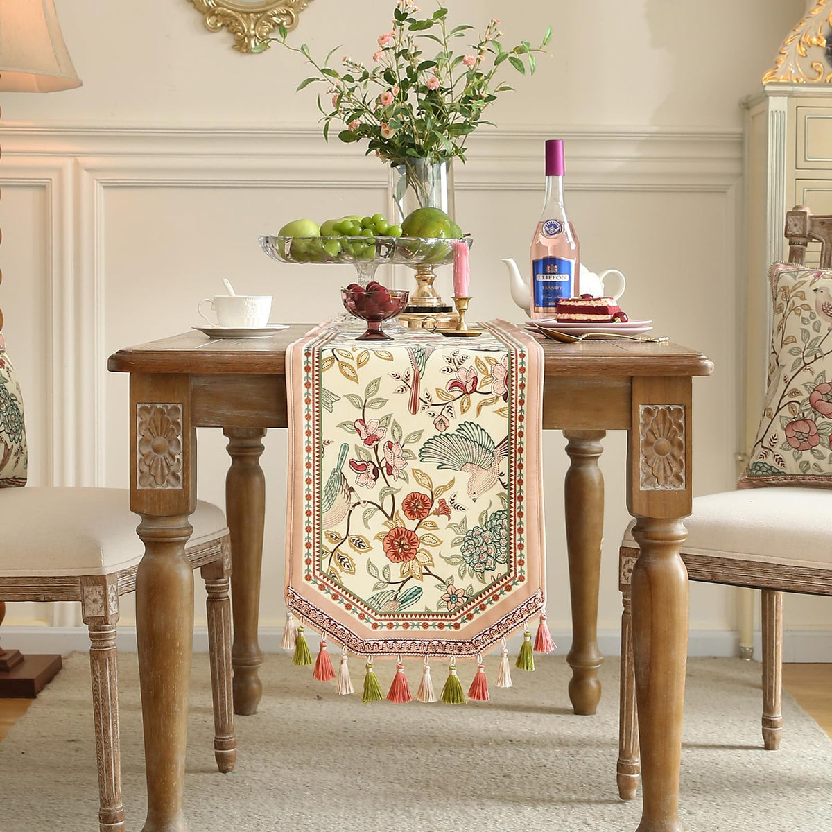 Vintage French Velvet Table Runner B59867