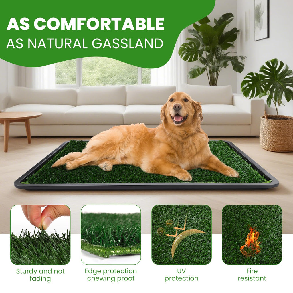 Artificial Grass Dog Potty Pad with Tray N4471