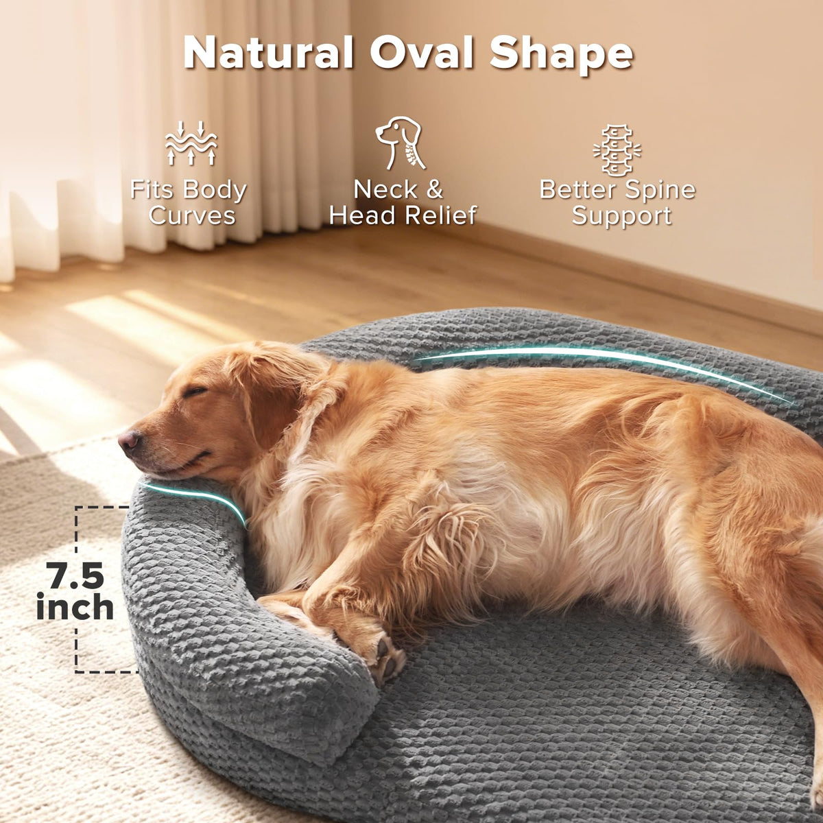 XL Washable Waterproof Orthopedic Dog Bed with Removable Cover U601832