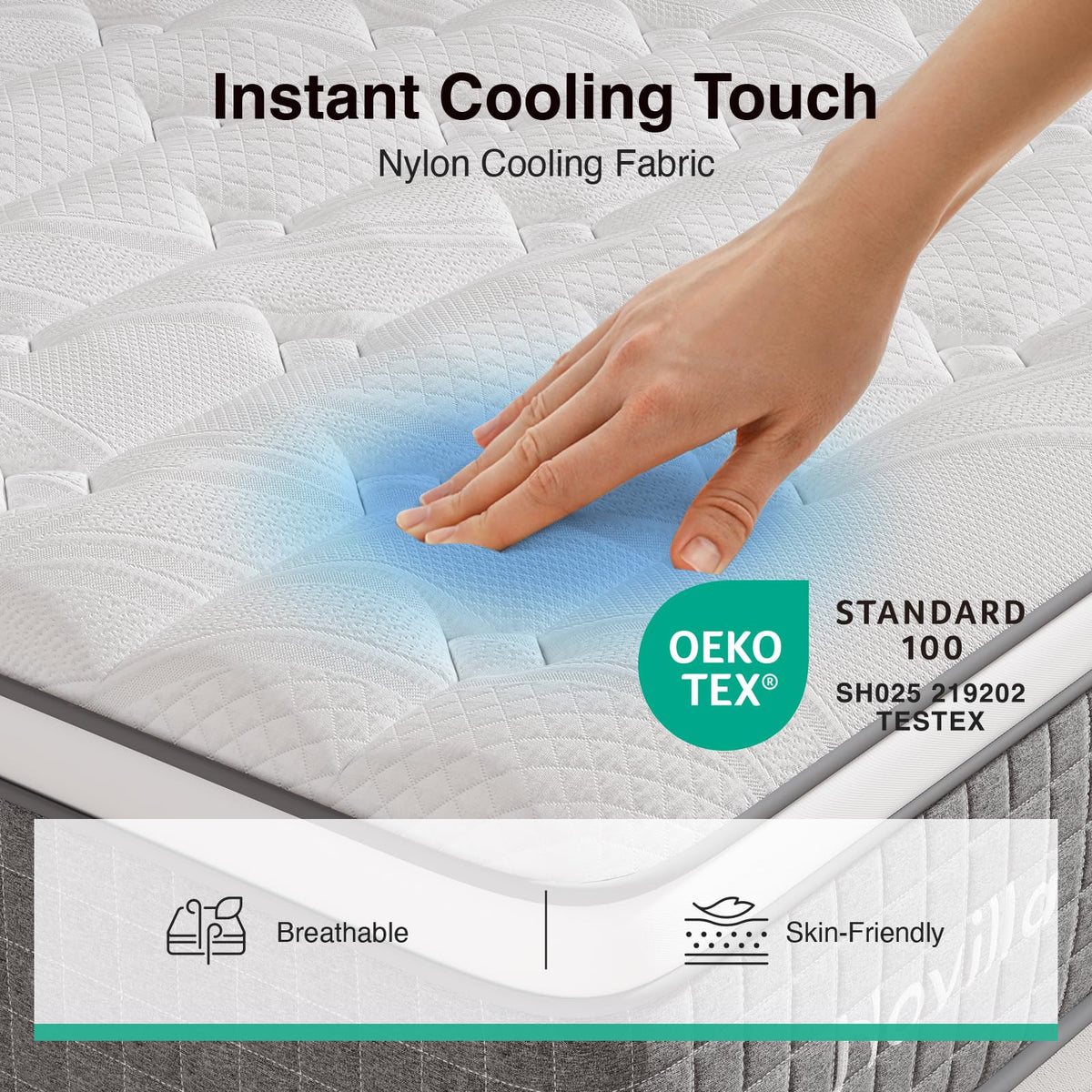 12 Inch Full Size Hybrid Gel Memory Foam Mattress U192