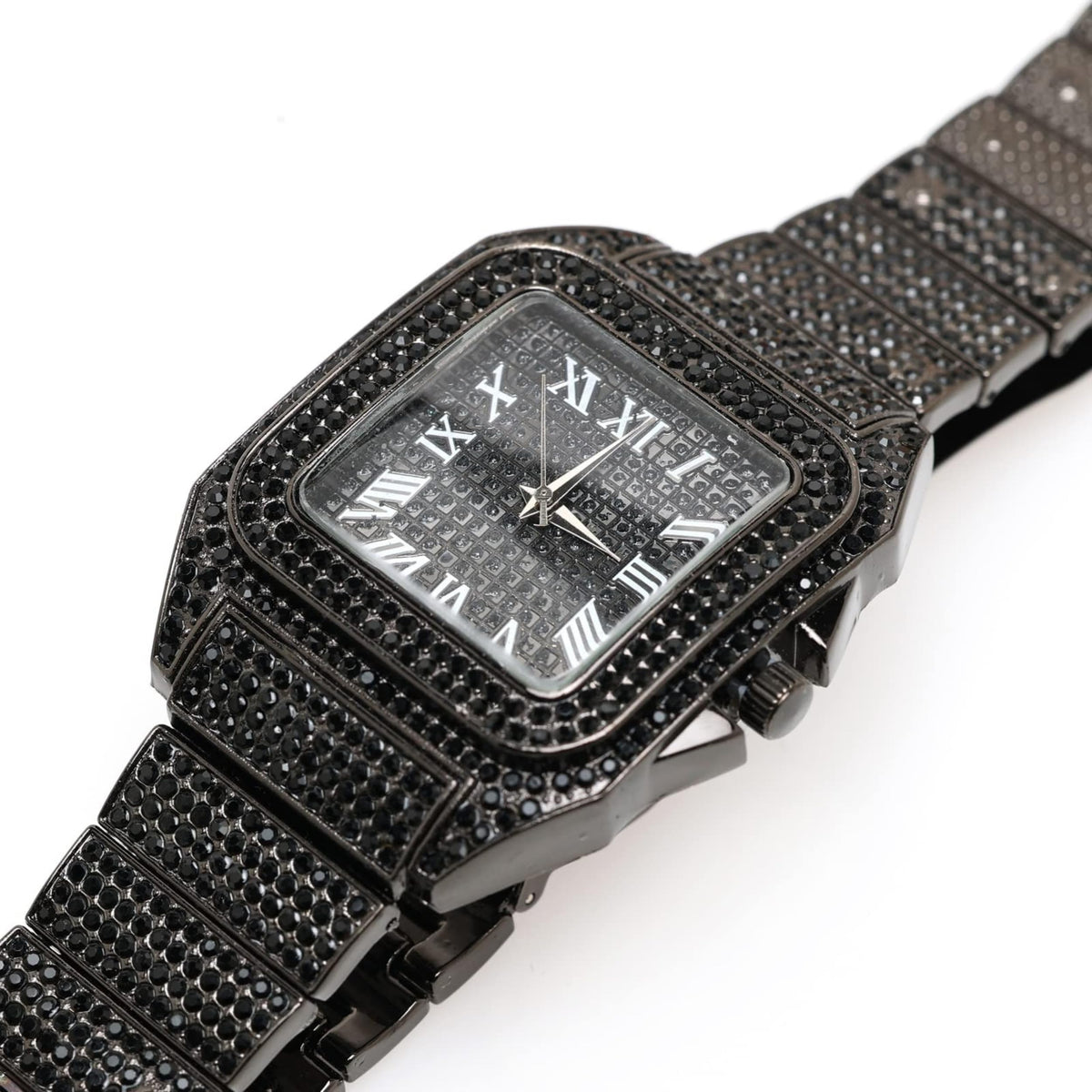 Men's Watch with Cuban Link Chain J361