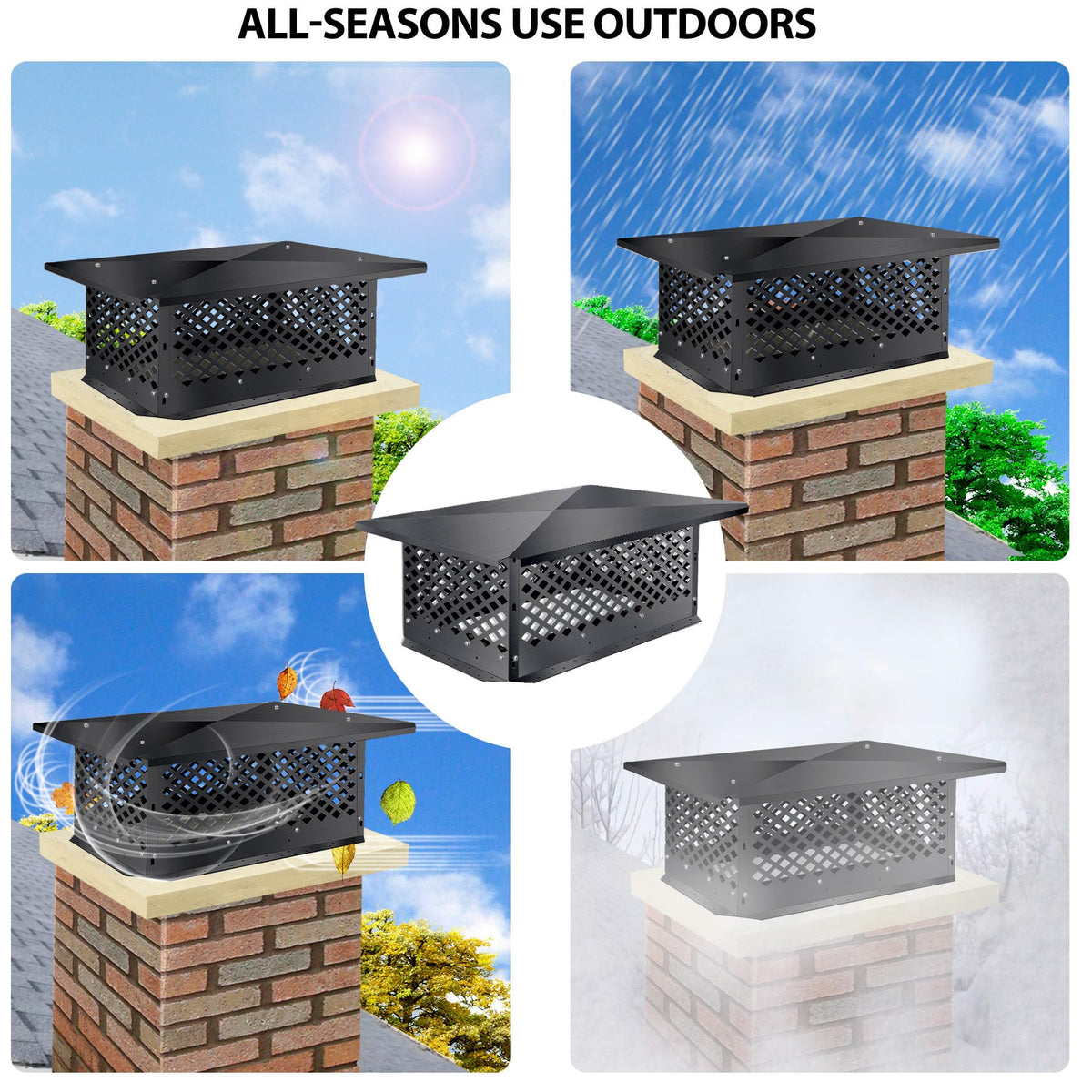 Black Alloy Steel Chimney Cap H531529