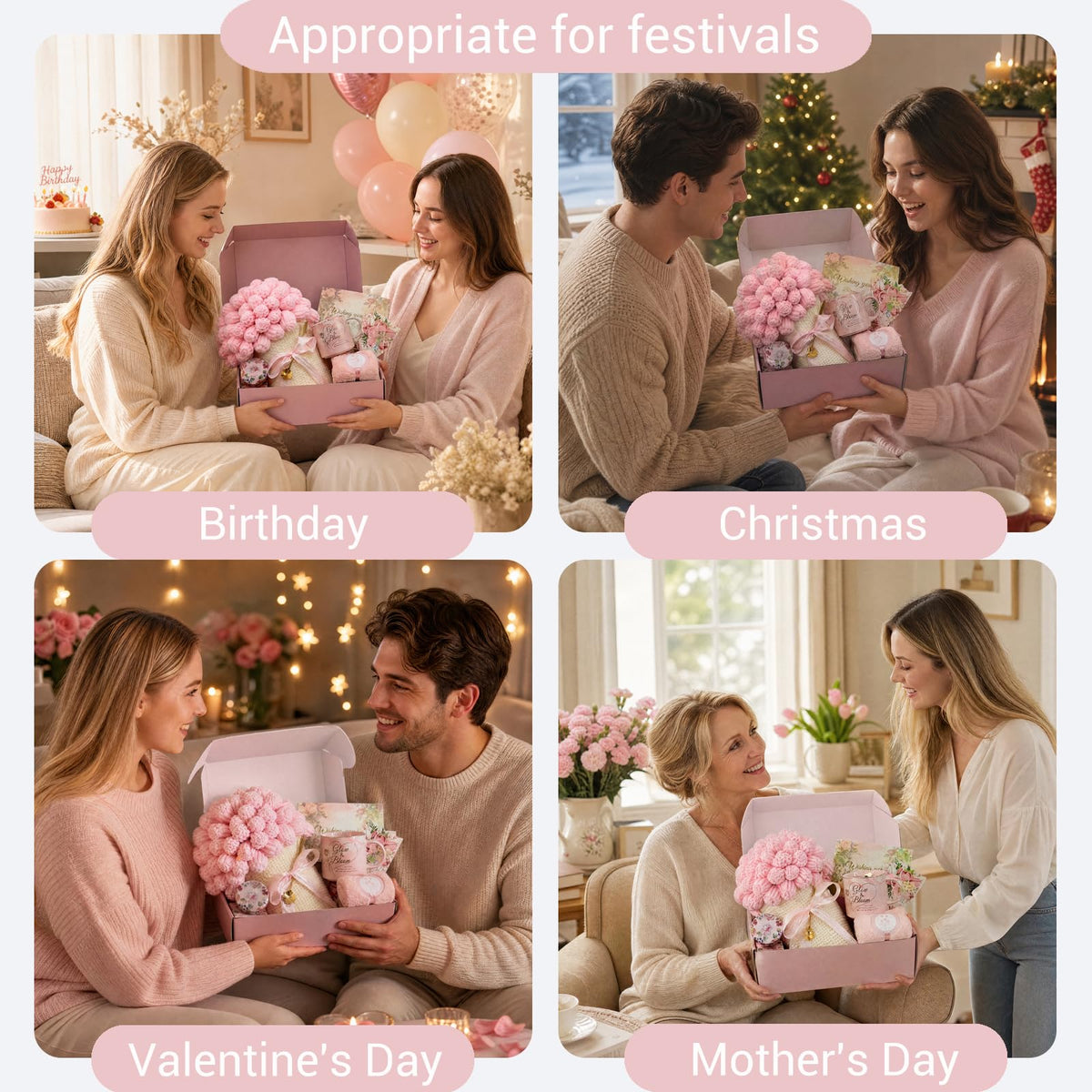 Pink Self Care Gift Basket J71539