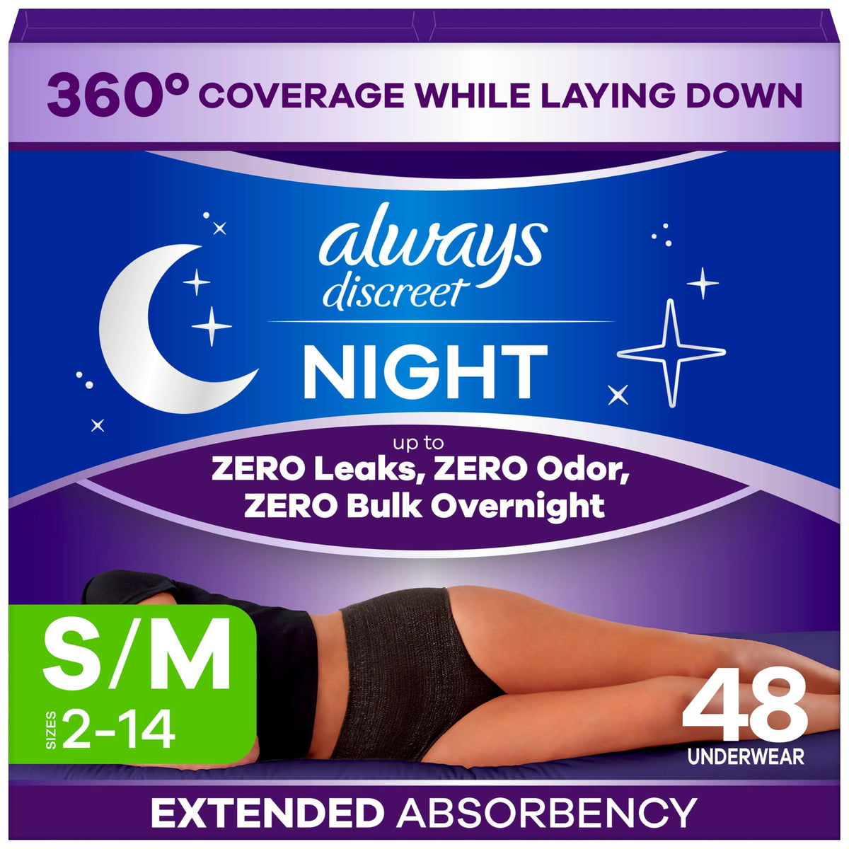 Adult Diapers for Women Size S/M, 48 Count W971