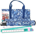 American Mahjong Set with 166 White Tiles and 4 Racks K375