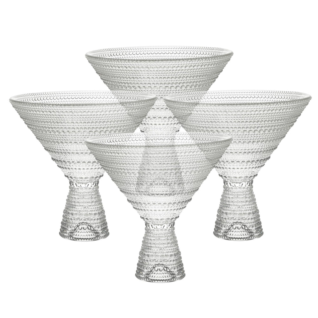 Clear 11.5 Ounce Glass Martini Set of 4 J715079