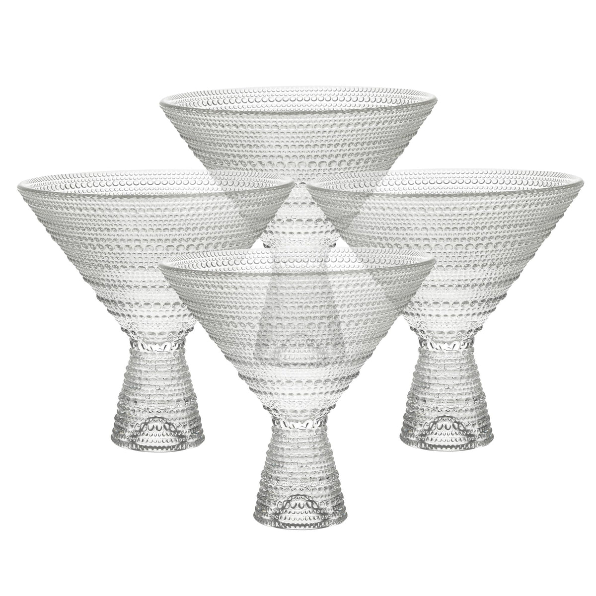 Clear 11.5 Ounce Glass Martini Set of 4 J715079