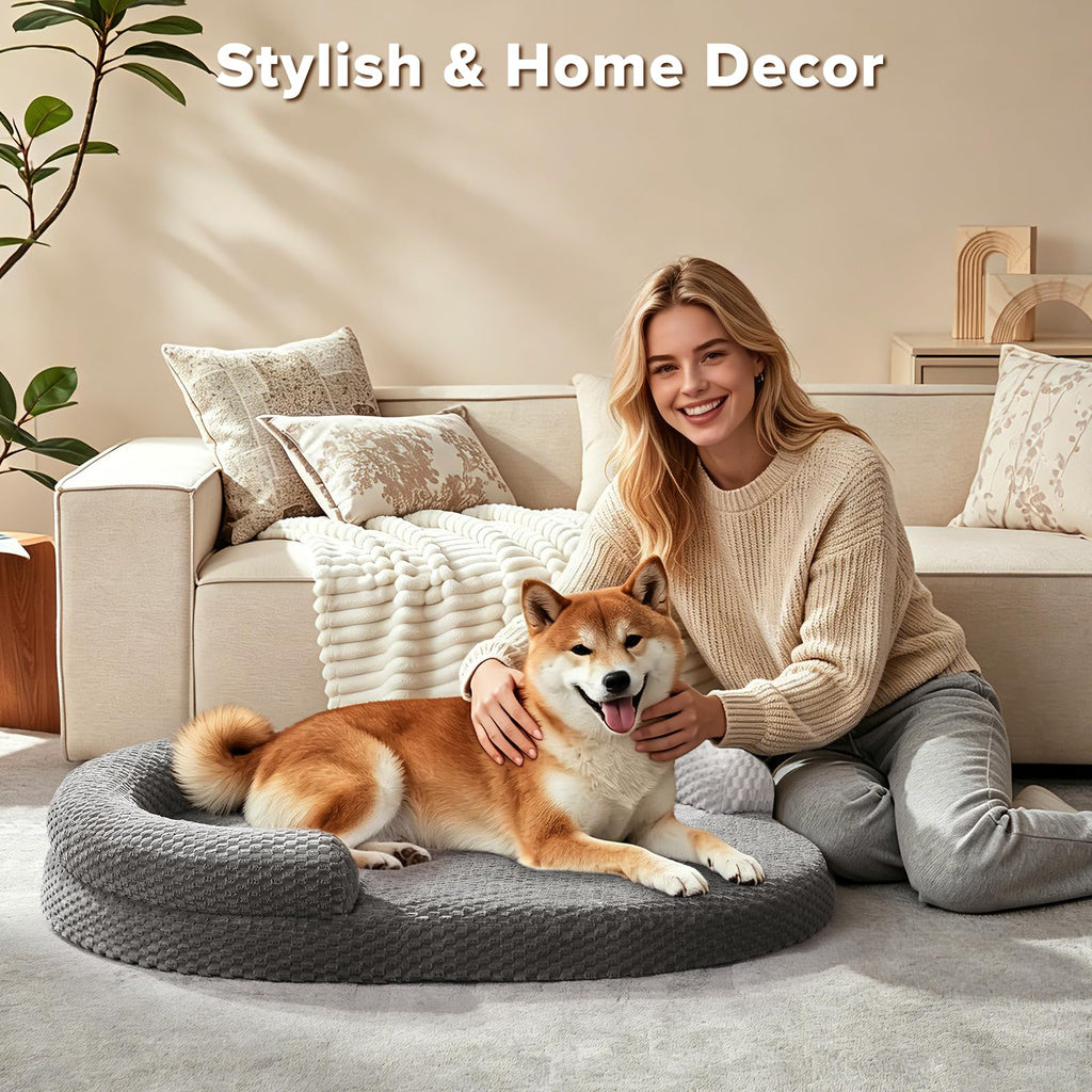 XL Washable Waterproof Orthopedic Dog Bed with Removable Cover U601832