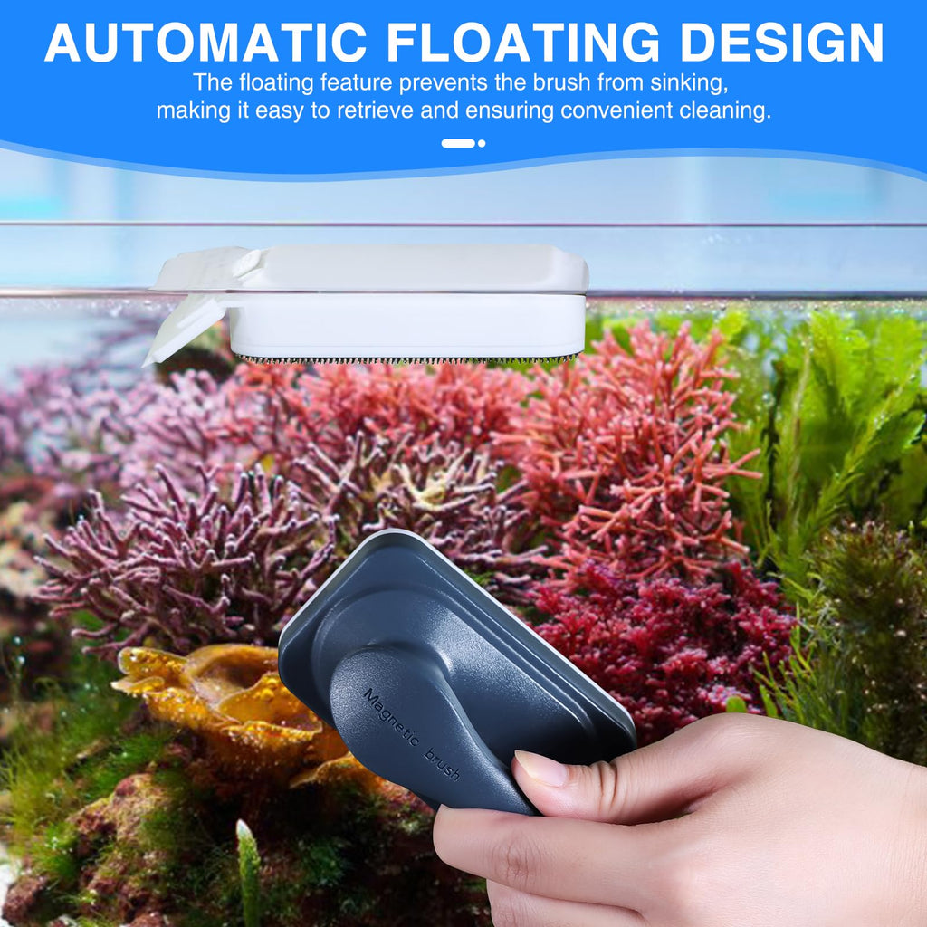 Automatic Fish Feeder and Magnetic Glass Cleaner Brush N206815