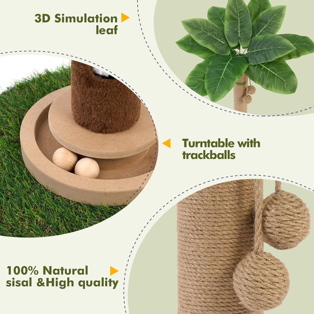 Tall Cat Scratching Post H494073