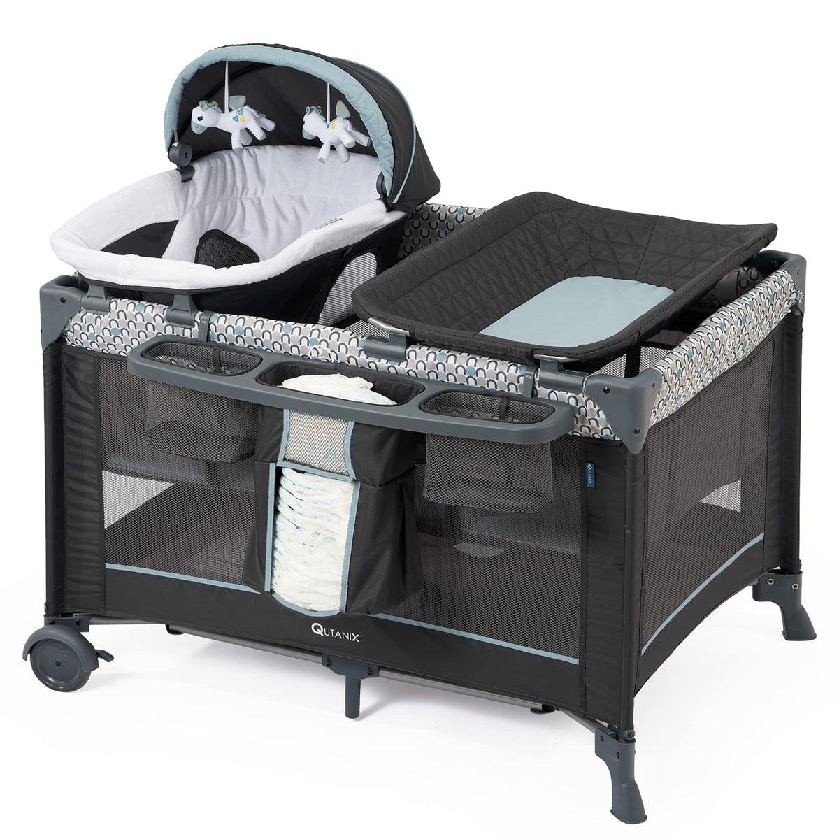 5 in 1 Foldable Baby Crib Playpen E694775