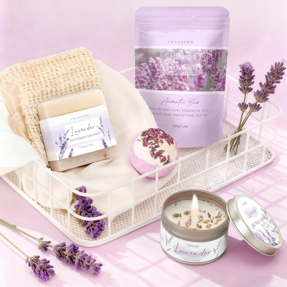 Lavender Relaxing Home Spa Set J253