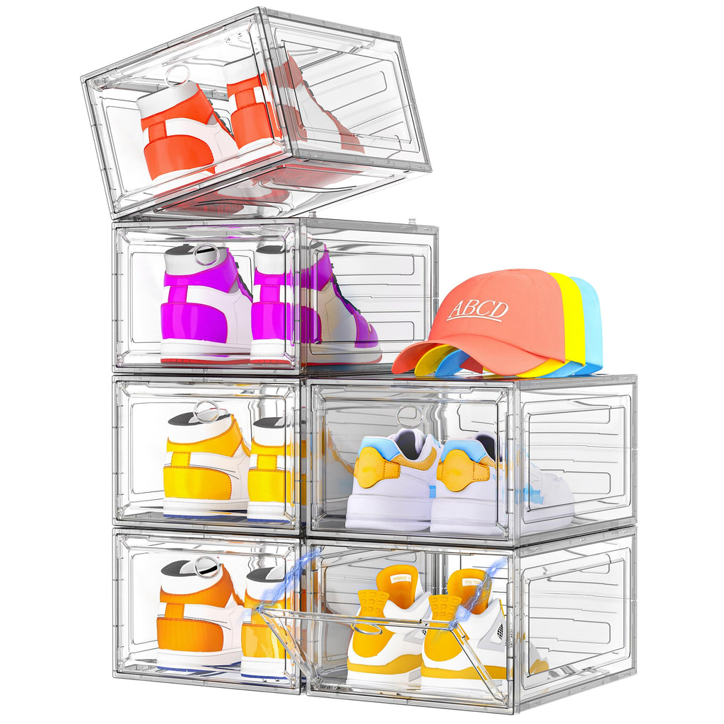 Clear Stackable Shoe Storage Box D3058