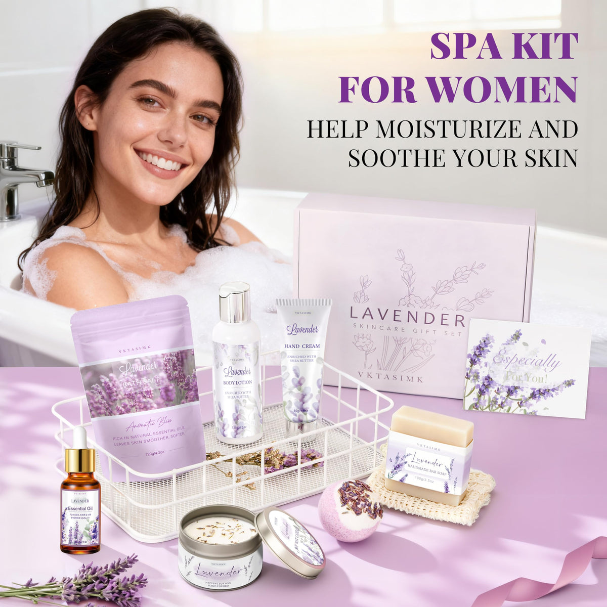 Lavender Relaxing Home Spa Set J253