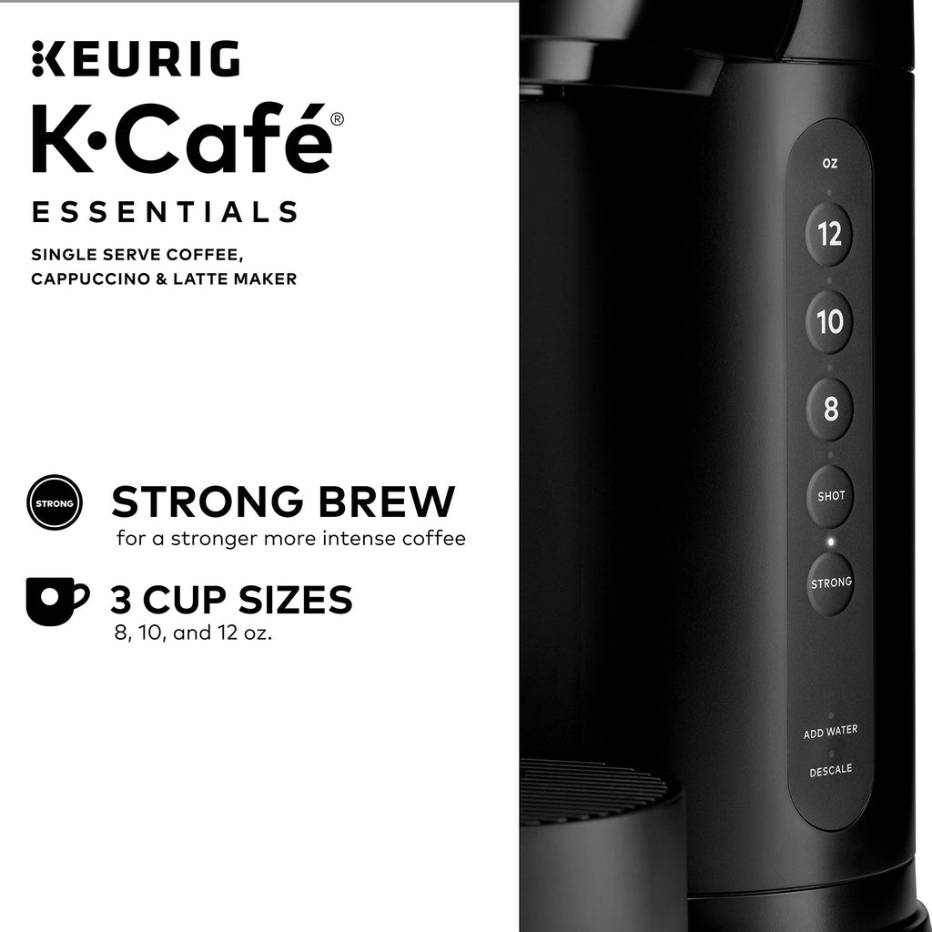 Single Serve Coffee, Latte and Cappuccino Maker, Black O104892