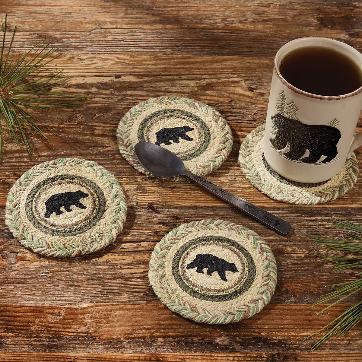 Black Bear Coaster Set G4511