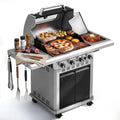 4 Burner Propane Gas BBQ Grill with Infrared Sear Burner O316831