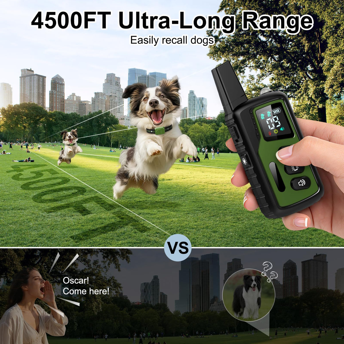 IP68 Waterproof Dog Training Collar with Remote D381517