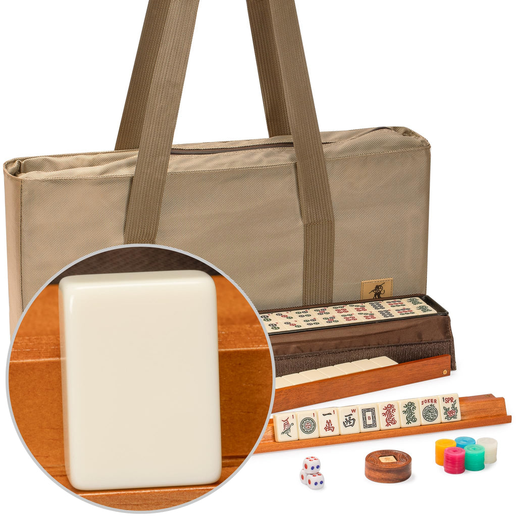 American Mahjong Set with Soft Case, Racks, Coins, Dice X335827