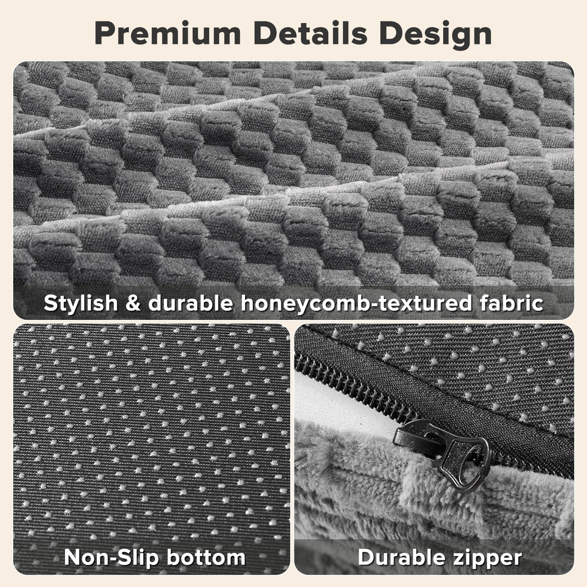 XL Washable Waterproof Orthopedic Dog Bed with Removable Cover U601832