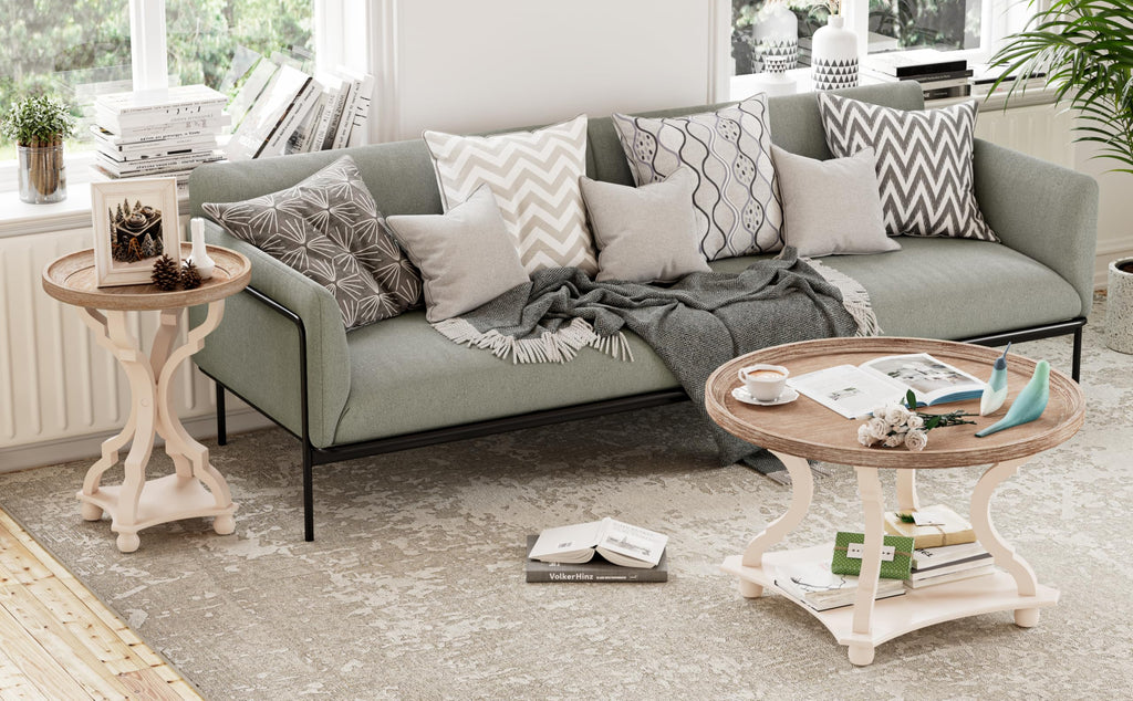 Round Wood Coffee Table Q891