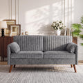 64" Gray Chenille 2-seater Sofa A230626