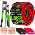 0 Gauge Wire Kit, Black/Red 25FT Crimp Kit C60944