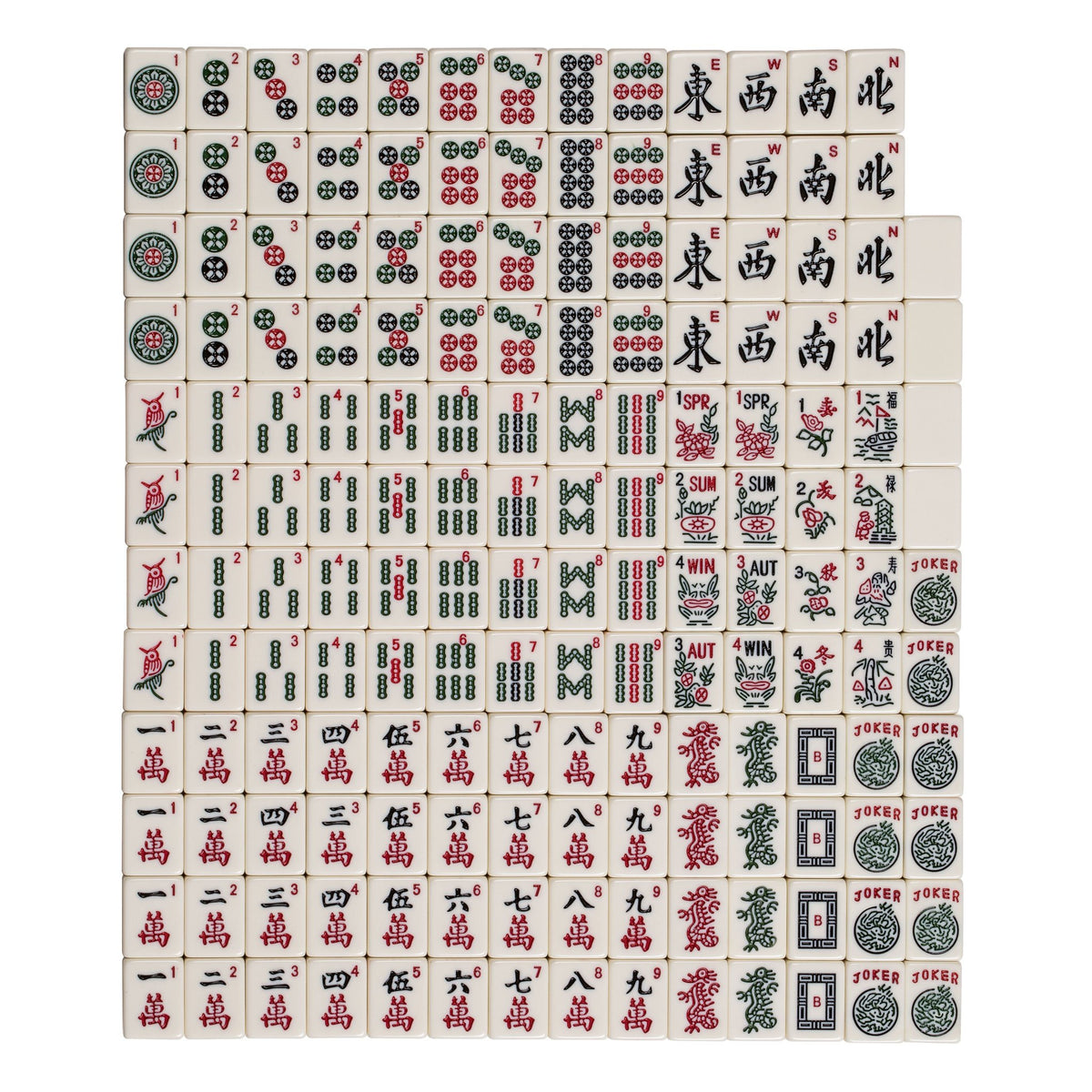American Mahjong Set with Soft Case, Racks, Coins, Dice X335827